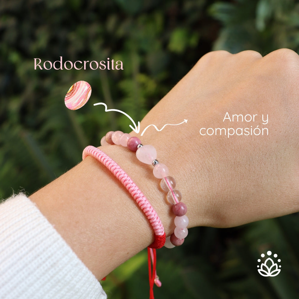Pulsera cuarzo rosa alta calidad 💓Súmate al Self Love Club💓 Beneficios Cuarzo  Rosa: ✓Equilibrio emocional: Ayuda a equilibrar las…