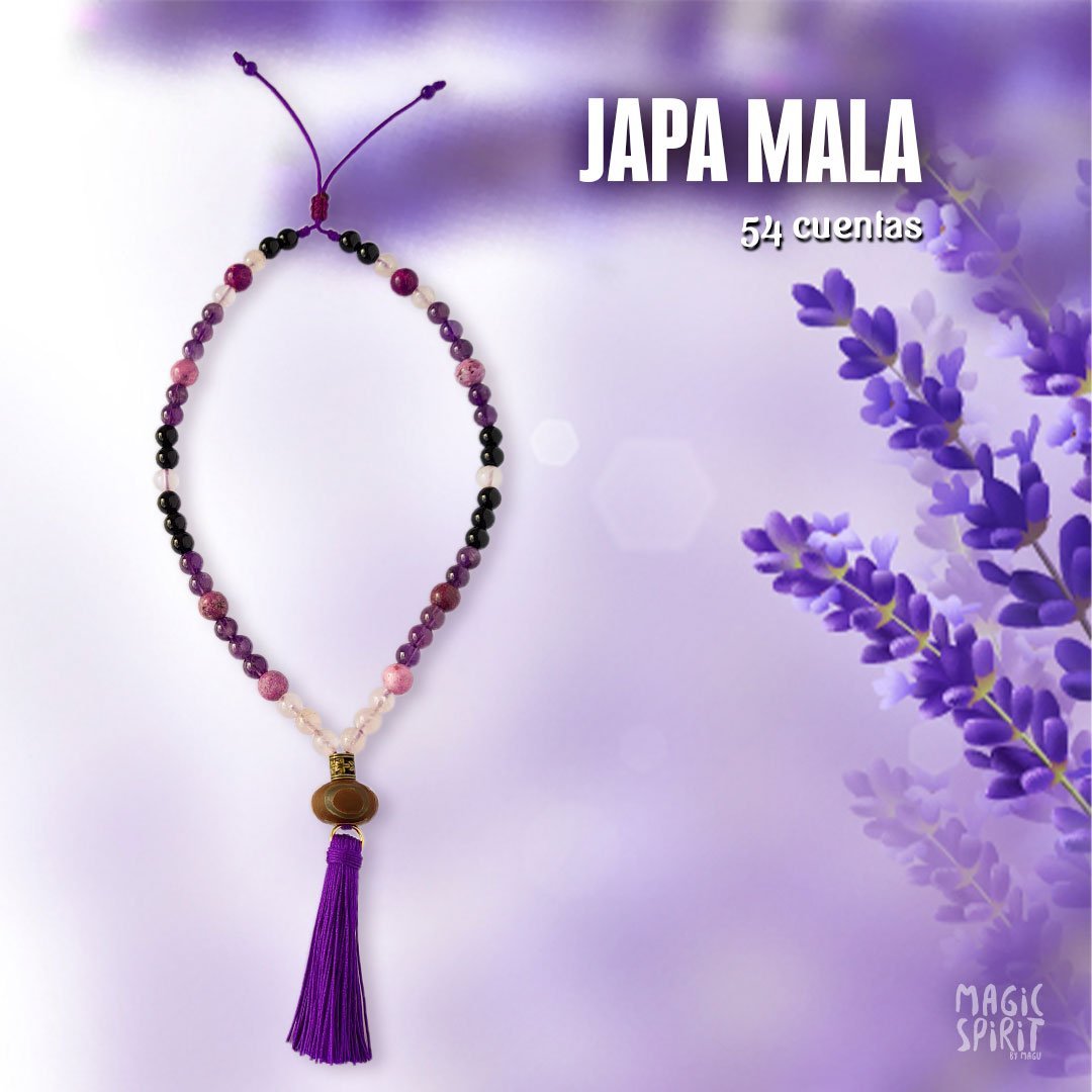 Japa Mala Amatista 54 cuentas - Magic Spirit Store
