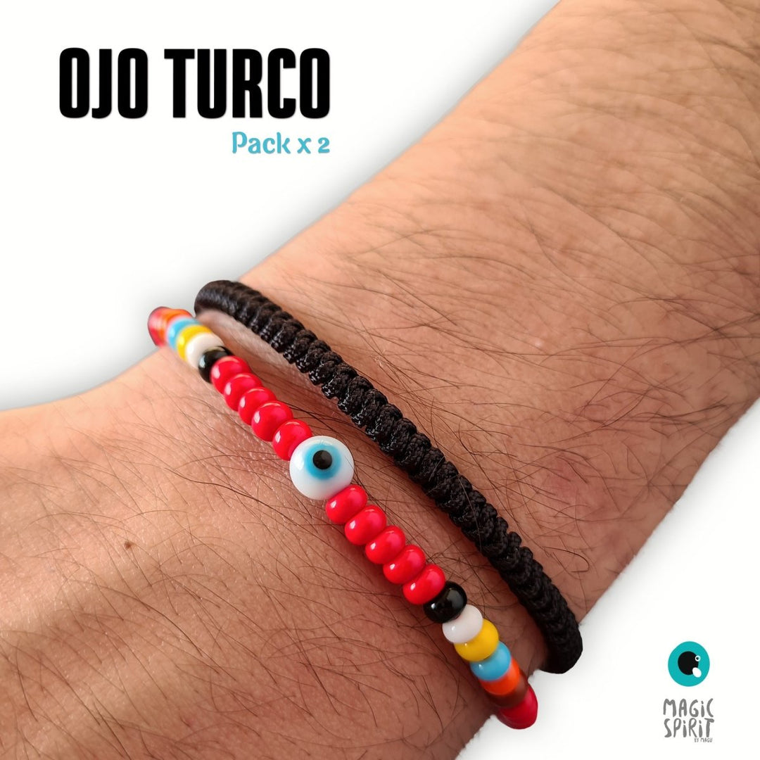 Pack Amuleto Ojo Turco + Tibetana negra - Magic Spirit Store